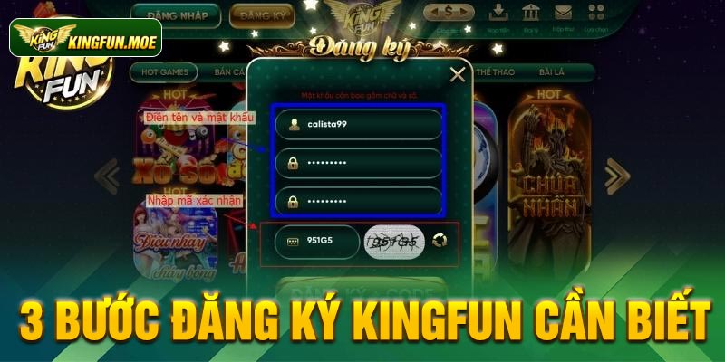 3 bước đăng ký Kingfun cần biết