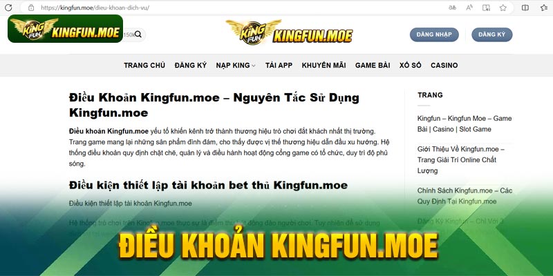 Điều Khoản Kingfun.moe