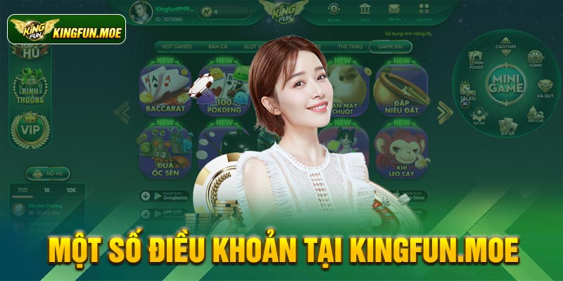 Điều khoản người chơi tại Kingfun.moe