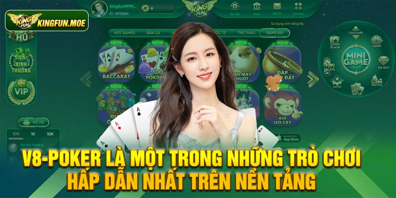 V8-Poker là một trong những trò chơi hấp dẫn nhất trên nền tảng